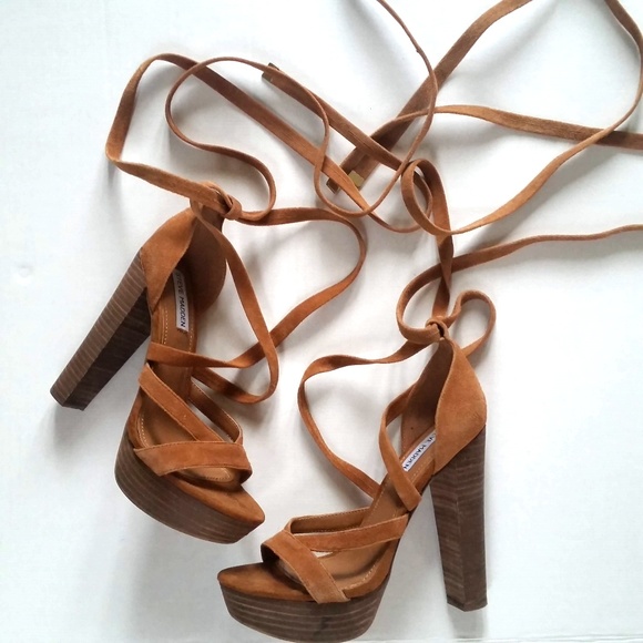 steve madden lace up platform sandals